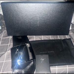 NWT Giuseppe Zanotti Brett Zip Slides